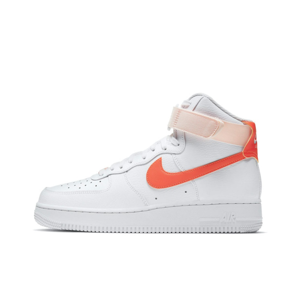 Женские кроссовки Nike Air Force 1 High 'White Orange Pearl' 334031‑118