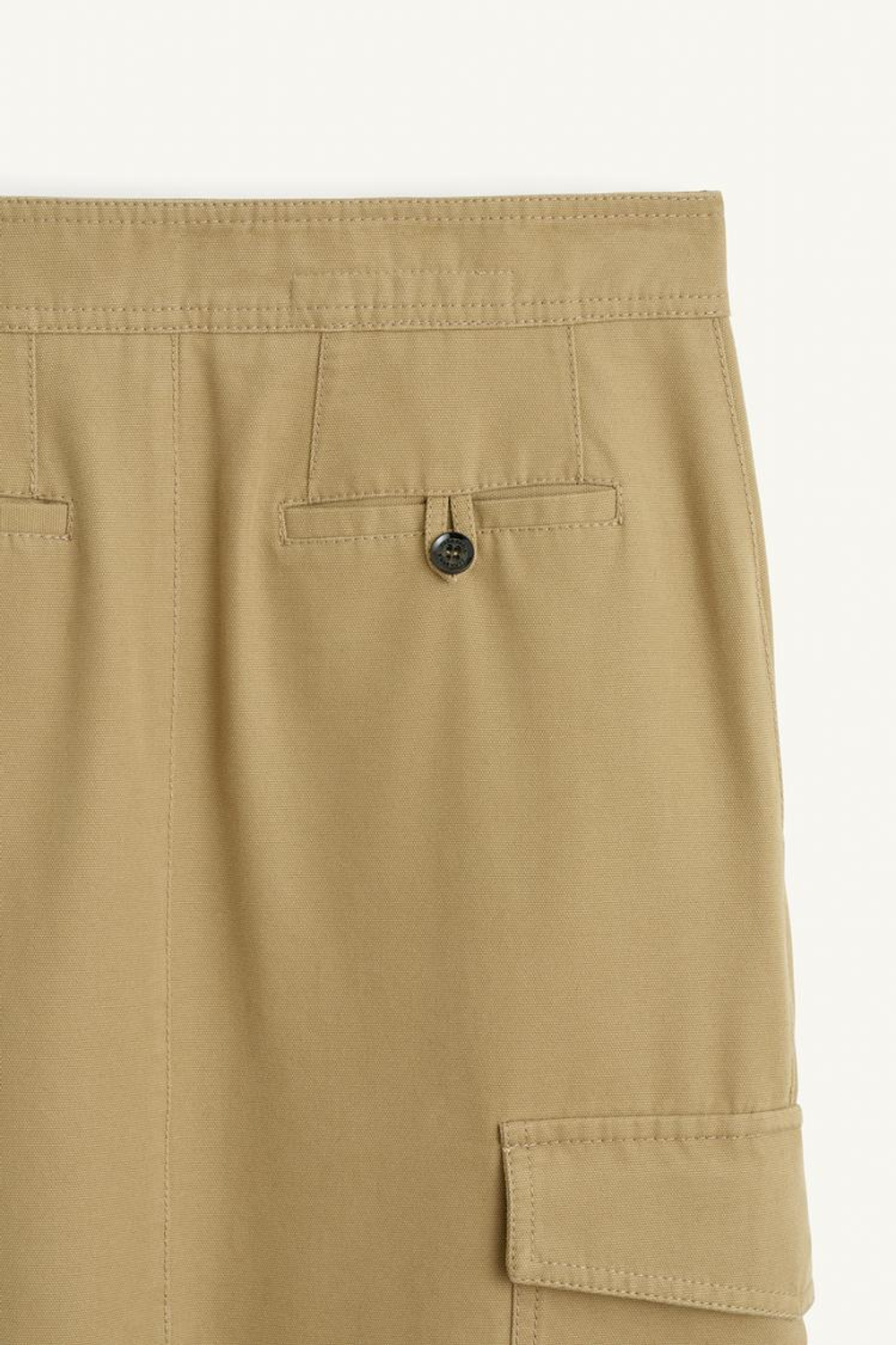 ZARA ЮБКА МИДИ СО СРЕДНЕЙ ПОСАДКОЙ, ТЕМНО-БЕЖЕВЫЙ