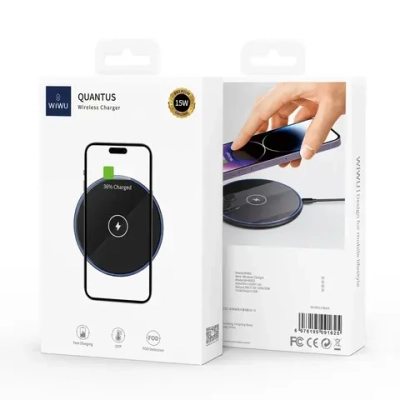 Беспроводное зарядное устройство WIWU Quantus Wireless Charger 15W (Wi-012) (черный)