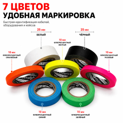 Клейкая лента @TrueGaff - Гаффа тейп 10мм/6м и 25мм/6м - Micro gaffer set