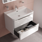 Тумба с умывальником IDDIS Cloud X, подвесная, 80 см, белый, CLX80W0i95K