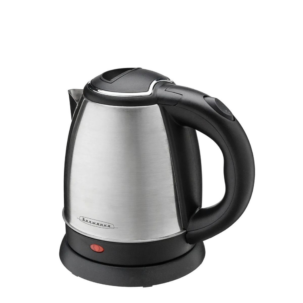 Чайник электрический Волжанка, ЭЧ-012, 1.2 л, 1500 Вт, ск нагр элем, нерж сталь, пластик