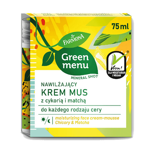 Увлажняющий крем-мусс с цикорием и маття Farmona Green Menu 75мл