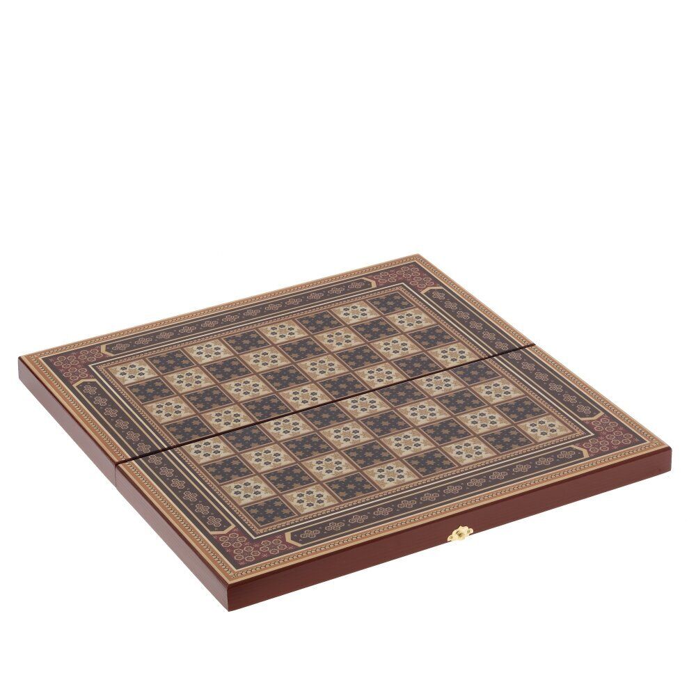 GAEM Игра настольная 3 в 1 ( шахматы, шашки, нарды) "Восточная мозаика", L50 W25 H6 см