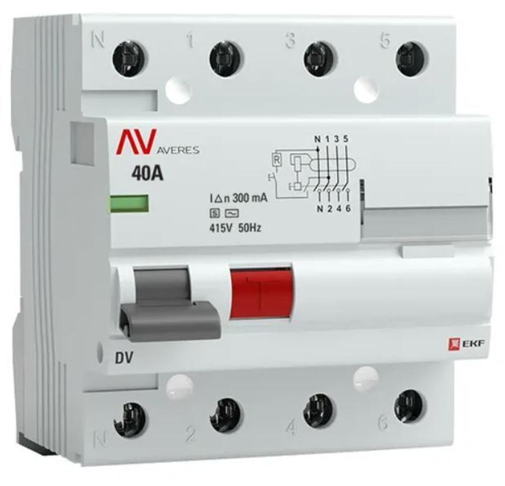 УЗО  EKF rccb-4-40-300-s-av