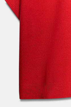 ZARA ТОП С ШИРОКИМИ РУКАВАМИ, КРАСНЫЙ