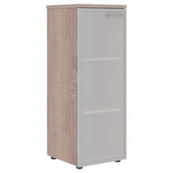 Шкаф колонка со стеклянной дверью в алюминиевой раме (L) и топом XMC 42.7(L)  432х432х1190 XTEN