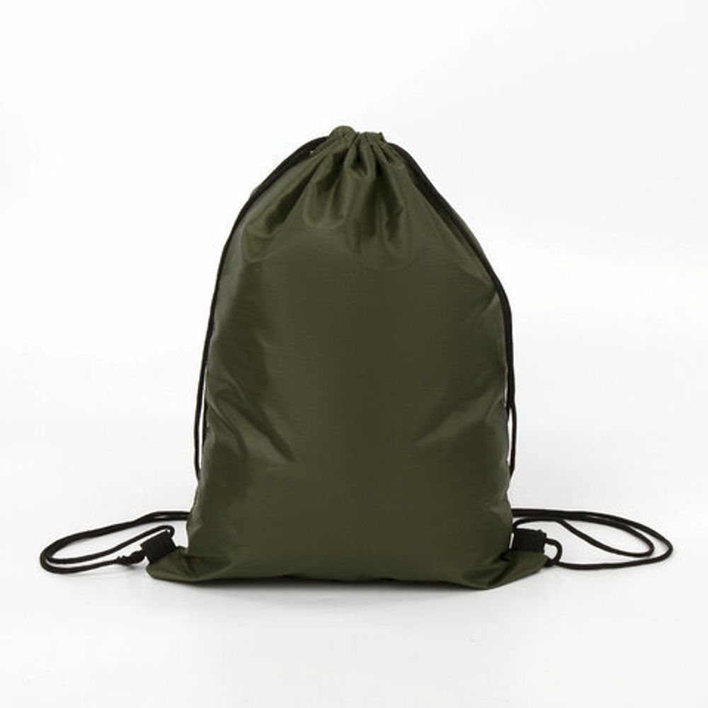 Мешок для обуви BRAUBERG, прочный, на шнурке, хаки, 42x33 см, 270289