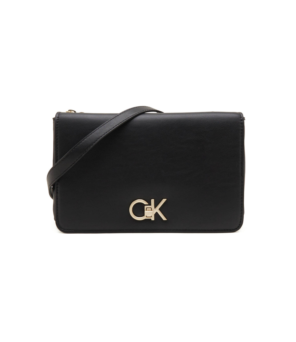 Сумка-мессенджер RE-LOCK DOUBLE GUSETT XBODY Calvin Klein - черный(K60K611531)