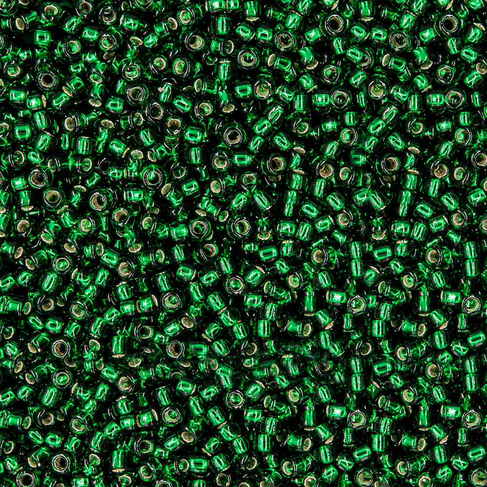 Японский бисер TOHO Round 15/0 (№36), с внутренним серебрением, прозрачный