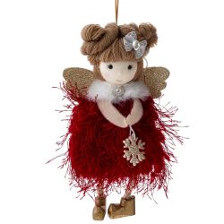 GAEM Изделие декоративное подвесное "Девочка-ангел", L8 W4 H15 см, 3в.