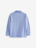 Поло с длинным рукавом для мальчика Next K72-587, Голубой