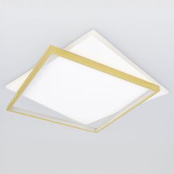 Светильник потолочный светодиодный ЭРА Модерн Lima CLL-1-82 3K-6,5K RC WH+GD с ДУ белый-золото | Светильники SPB-6 с ДУ