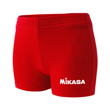 Шорты тренировочные женские MIKASA MT165-04-XL, размер XL, красный