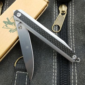 Складной нож Steelclaw Джентльмен-4 c клинком из стали AUS-8A, рукоять карбон / Stainless Steel