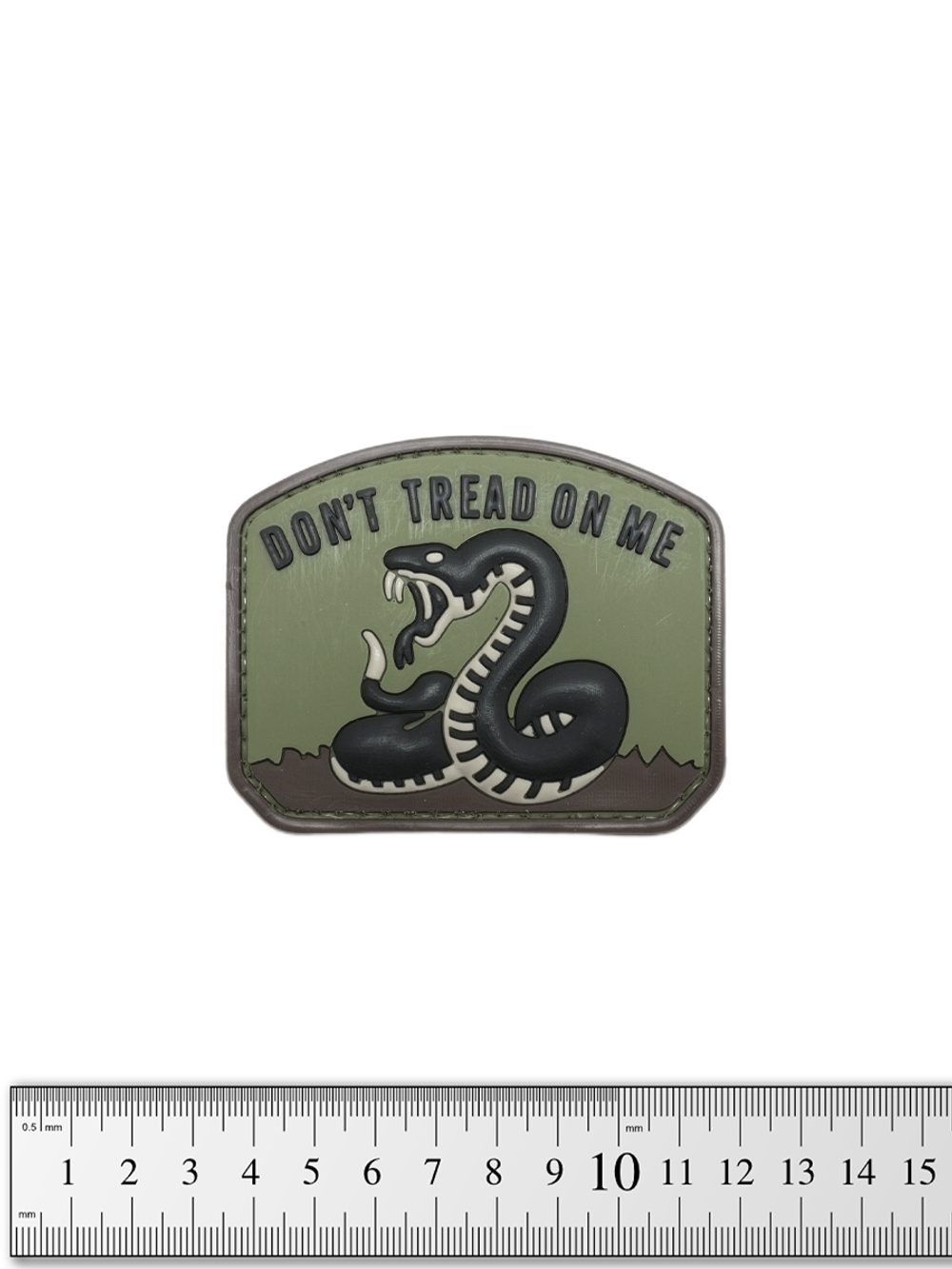 Шеврон Don't Tread on Me PVC. Олива