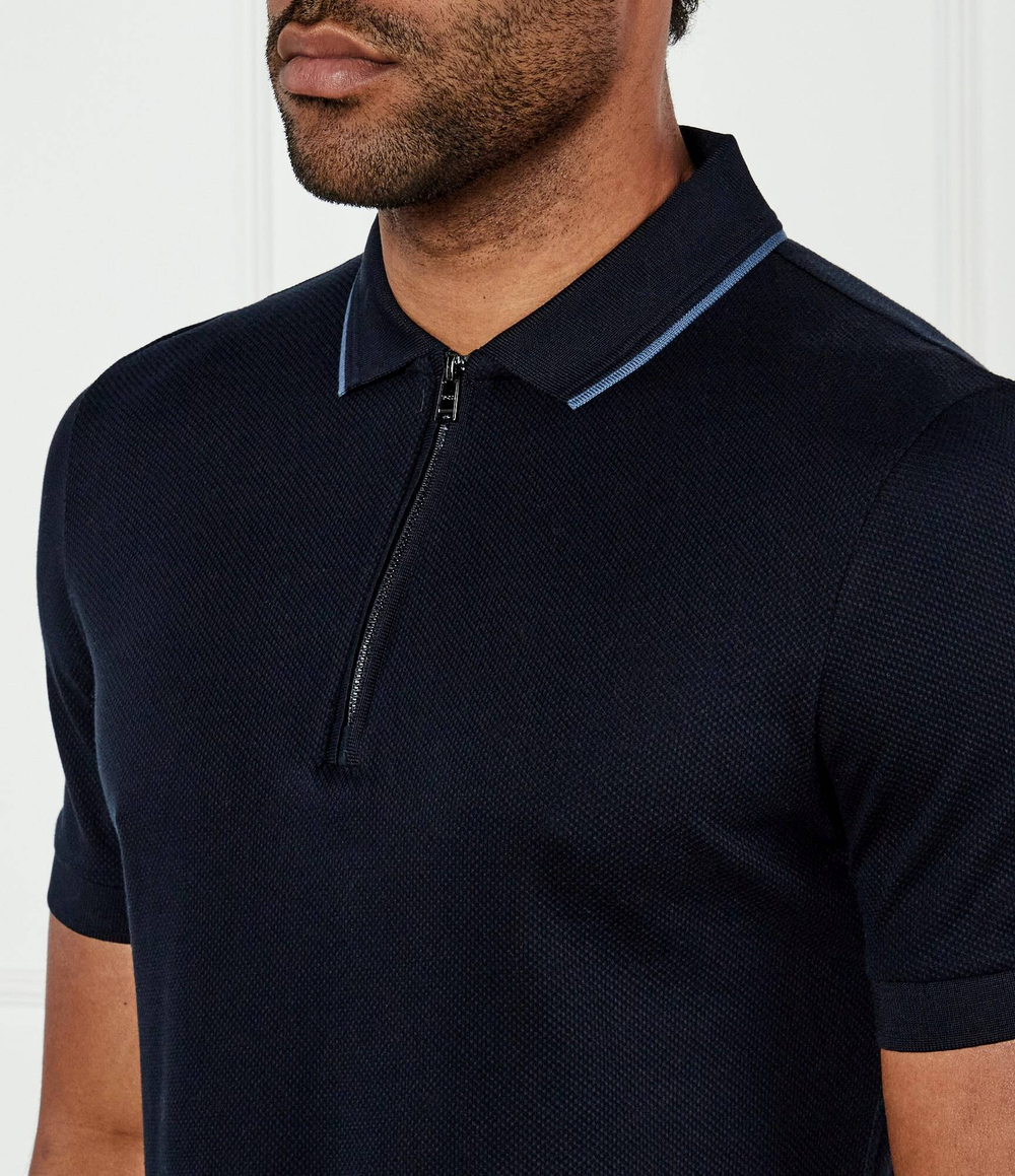 Поло H-Paras 59 BOSS BLACK - темно-синий(50532612)