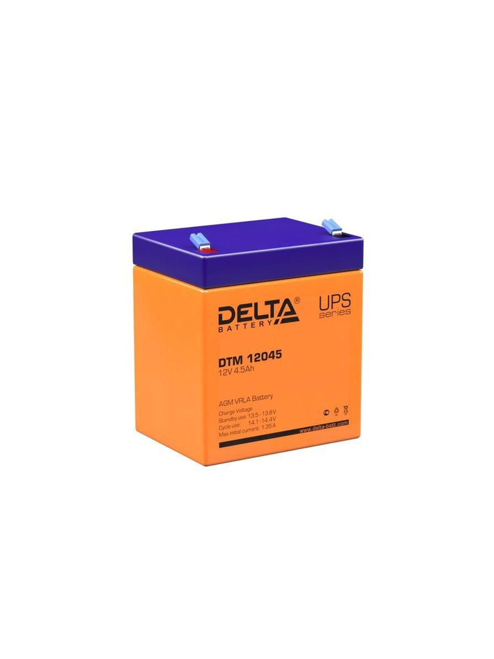 Аккумулятор UPS 12В 4.5А.ч DTM 12045 Delta 4614010050003
