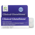Terry Naturally, Clinical Glutathione, глутатион, 60 таблеток медленного растворения (150 мг в 1 таблетке)