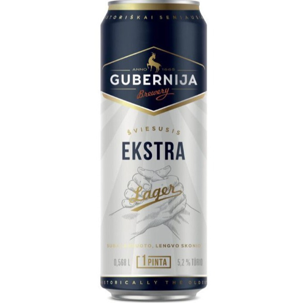 Пиво Gubernija Ekstra Lager 0,568 л. in can