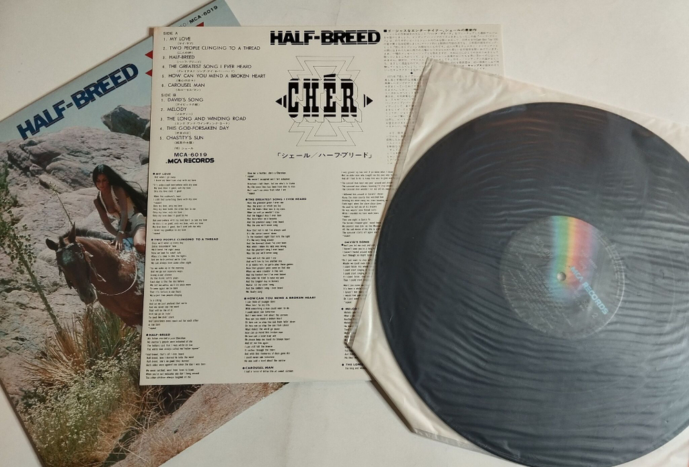 Винтажная виниловая пластинка LP Cher Half Breed (Japan 1973) (No Obi)