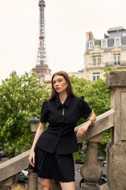 Юбка в складку lady di, черный