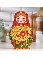 Доска сувенирная в русском стиле "Матрёшка", 15 x 23 см