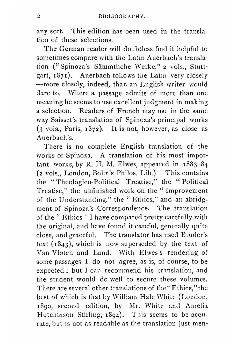 The philosophy of Spinoza | Benedictus de Spinoza; George Stuart Fullerton