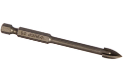 Сверло по стеклу и кафелю ЗУБР Профессионал 4-х резцовый, 8 мм, шестигранный хвостовик 29845-08_z01