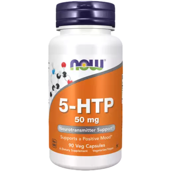 Now Foods 5-HTP 50 mg 90 veg capsules, 5-Гидрокситриптофан