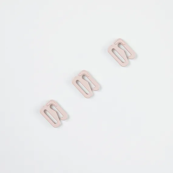 Крючок для бретели серебристый пион 10 мм (цв. 168), Arta-F