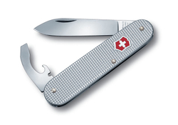 Качественный маленький брендовый фирменный швейцарский складной перочинный нож 84 мм красный 5 функций Victorinox Bantam Alox  VC- 0.2300.26