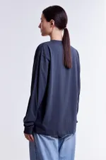 Лонгслив Гербарий Ландыш Серый