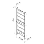 Шведская стенка сосна, дуб, фанера, лак