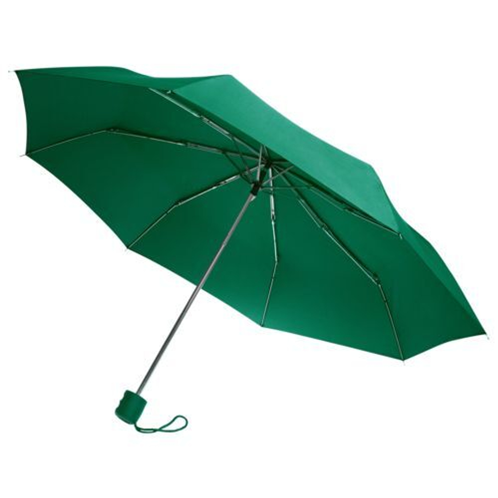 Зонт зелёный складной с нанесением логотипа