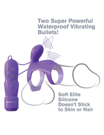 Насадка на пенис с двойной стимуляцией Ultimate Couples Cage (5 режимов) (Цвет: фиолетовый)