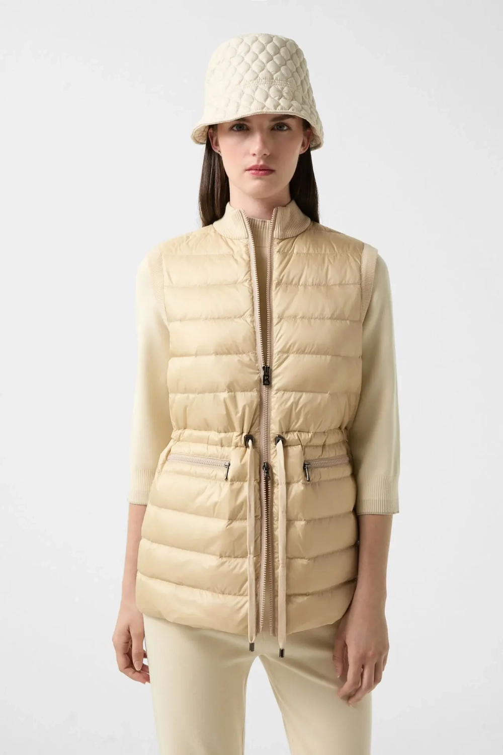 Куртка-жилет BOGNER ARINA-D1 в молочном цвете