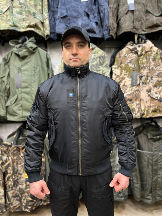 Бомбер Пилот 7.62 Armyfans Зимний Черный