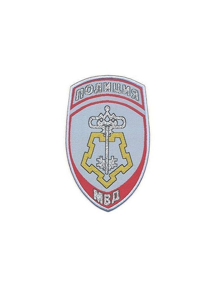 Шеврон Полиция ВОХР жаккардовый (голубой)