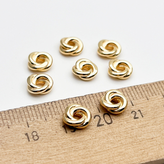 Бусина, цвет золото, размер 2,8*7,5 мм, цена за 1 шт