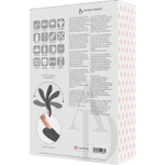 Черный изогнутый вибратор 20см для стимуляции зоны G с часами-пультом ДУ Anne'S Desire Curve Remote Control Watchme Technology Black