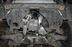 Защита картера двигателя, КПП (1,8 мм, сталь) для Chevrolet Lacetti 2004-2013 (V = 1.4; 1.6; 1.8) Sheriff.04.1788
