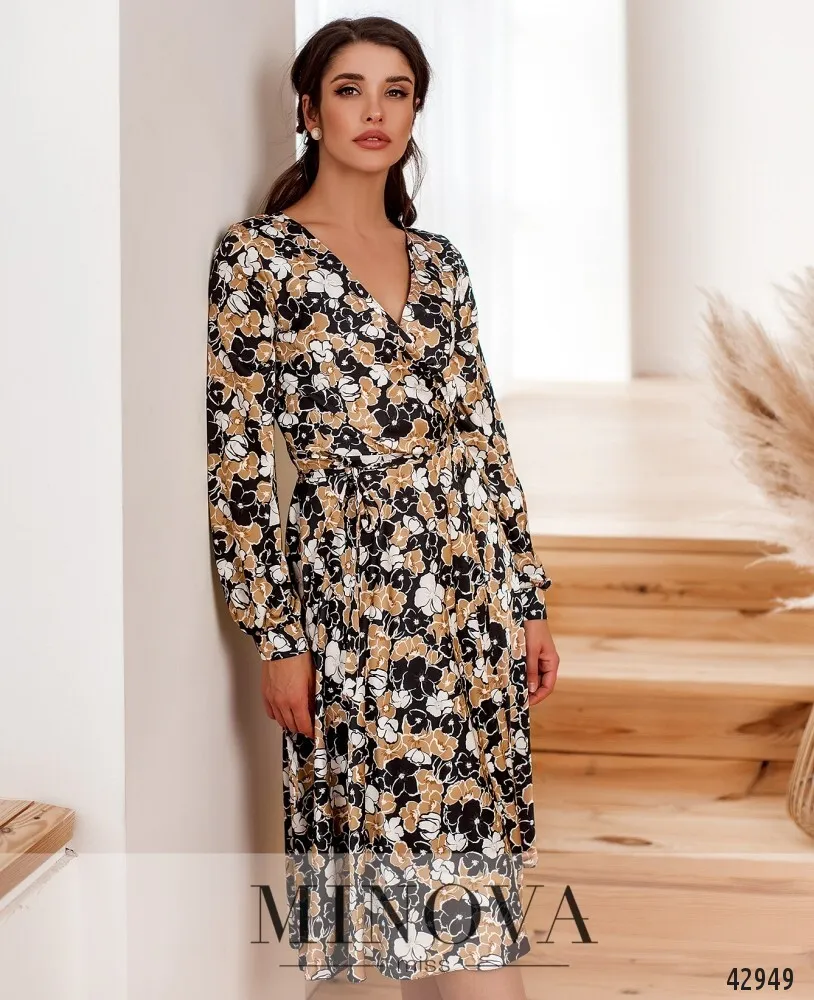 Платье 2033-1-бежевый Minova