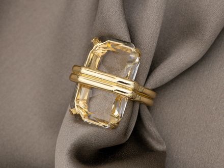 Перстень прямоугольный Crystal, 27мм