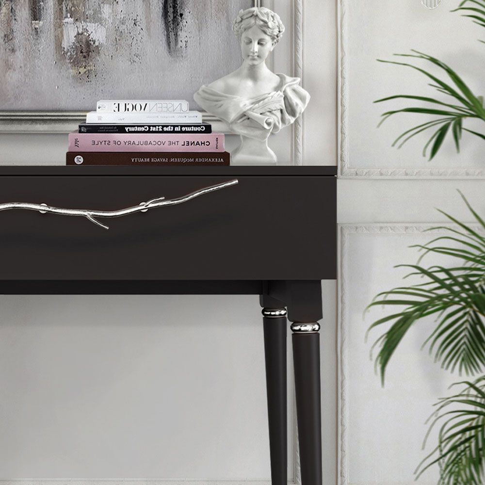 Консоль Арт Колор matte Классик Сильвер Терпкий коричневый матовый