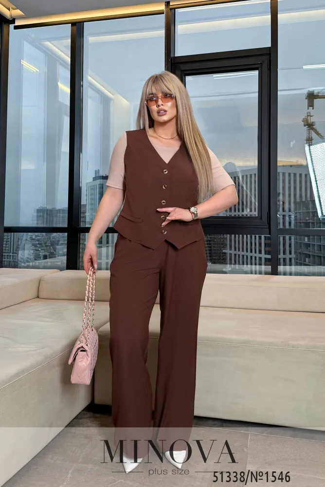 Костюм 1546-шоколадный Minova