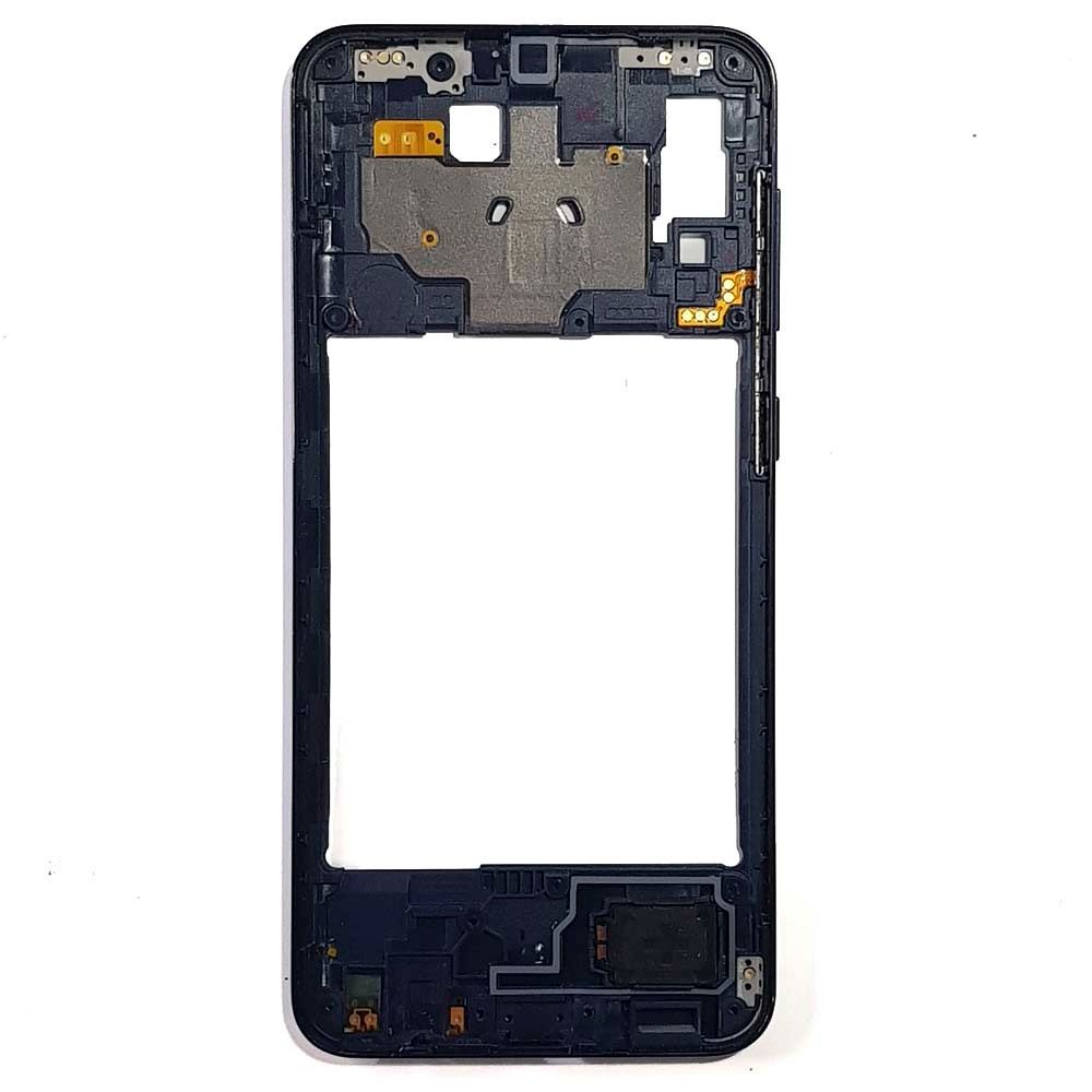 Средняя часть для телефона Samsung Galaxy A20 (SM-A205), Синяя