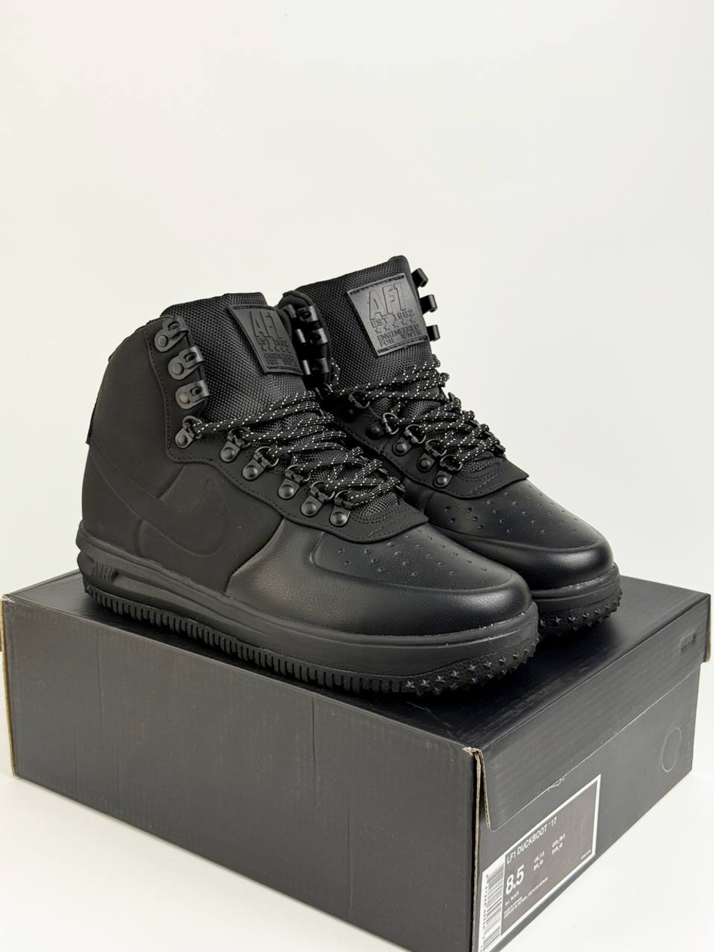 Кроссовки Nike LunarForce 1 на меху #B53 (черн.)