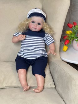 Кукла Реборн мягконабивная 60см в пакете (FA-419)