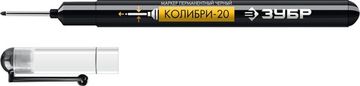 ЗУБР Колибри-20, 0.7 мм, черный, перманентный маркер для отверстий, Профессионал (06328-2)